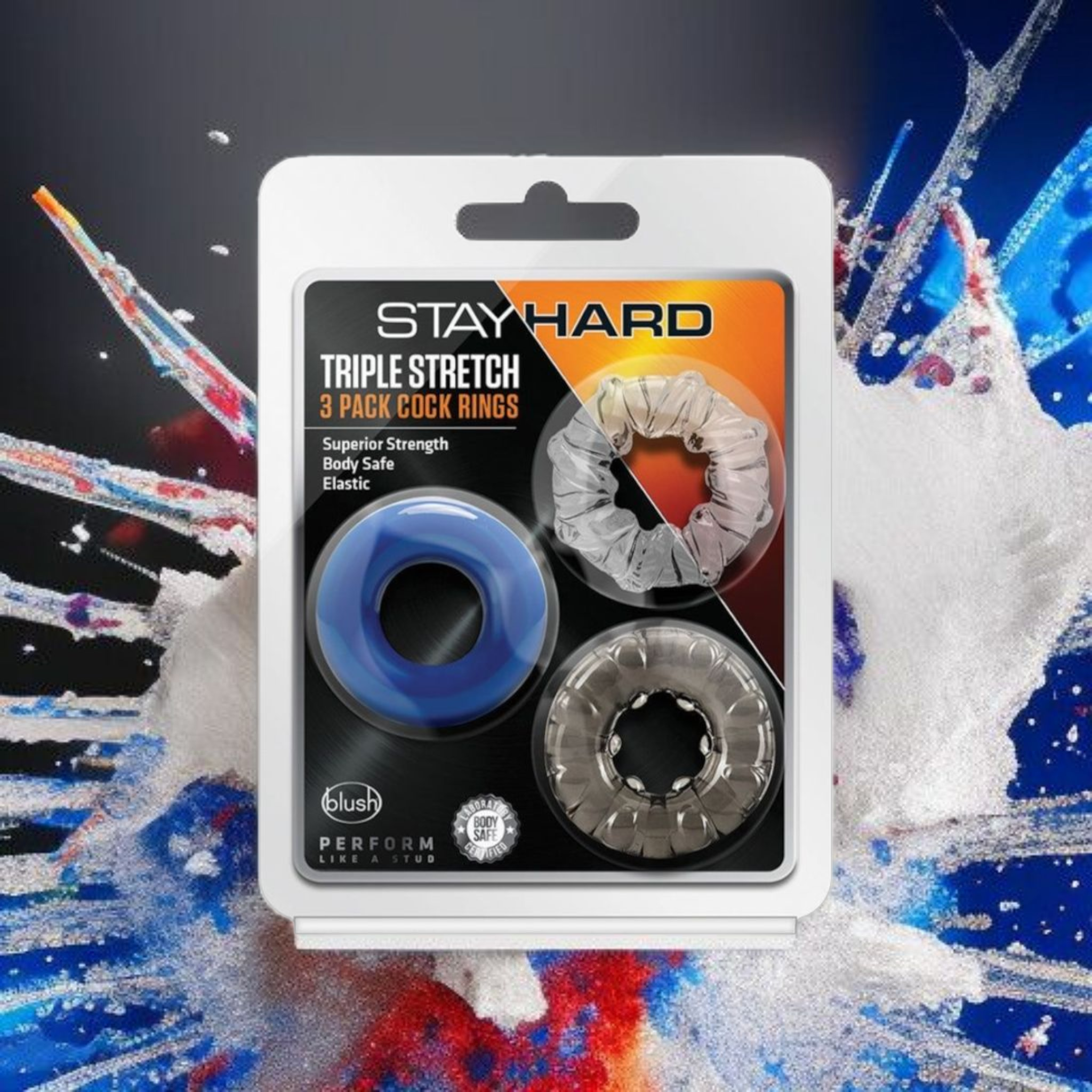 Stay Hard Triple Stretch Cock Rings |3 Pack