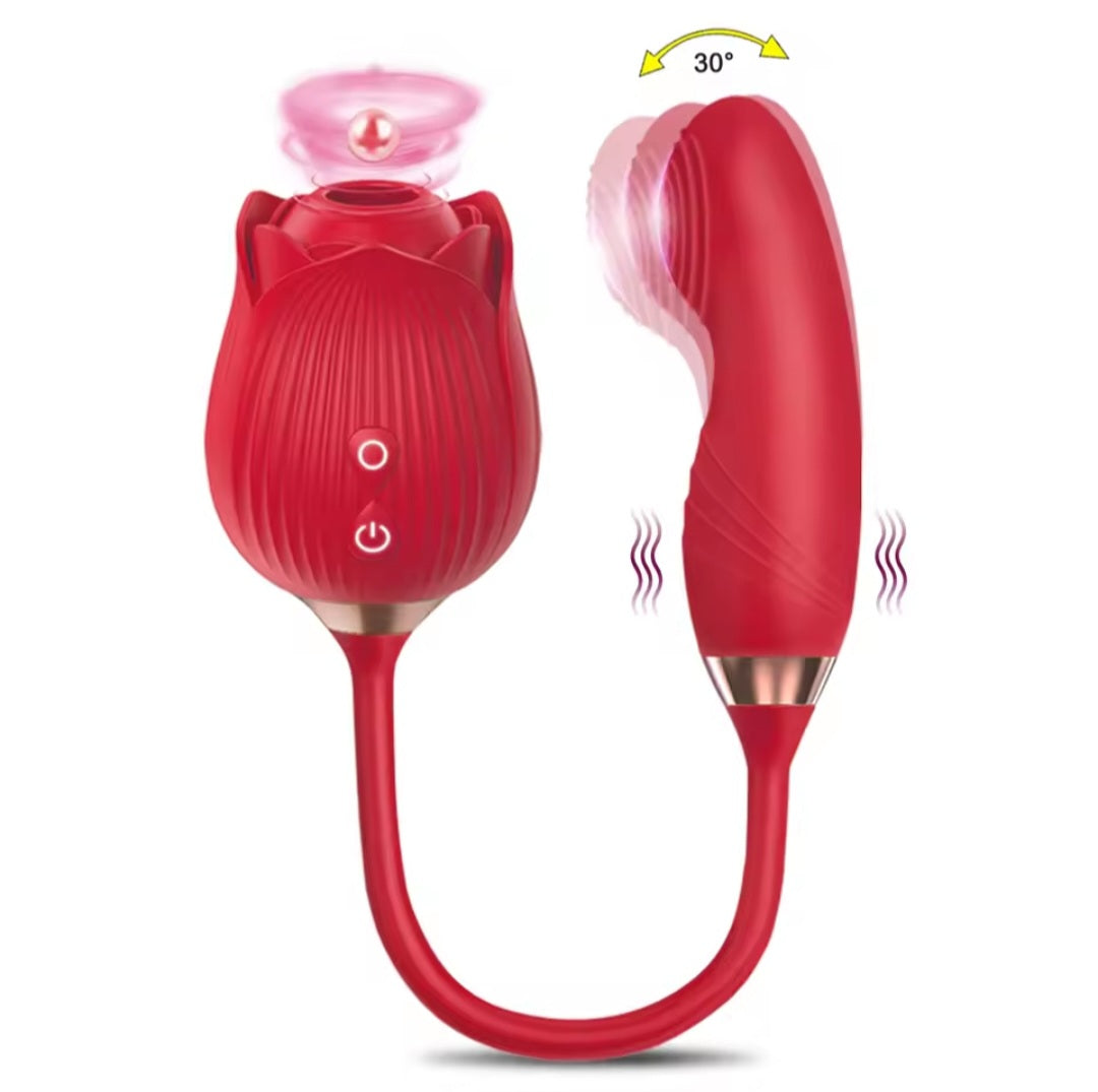 Wild Rose | Come Hither & Suction Vibrator